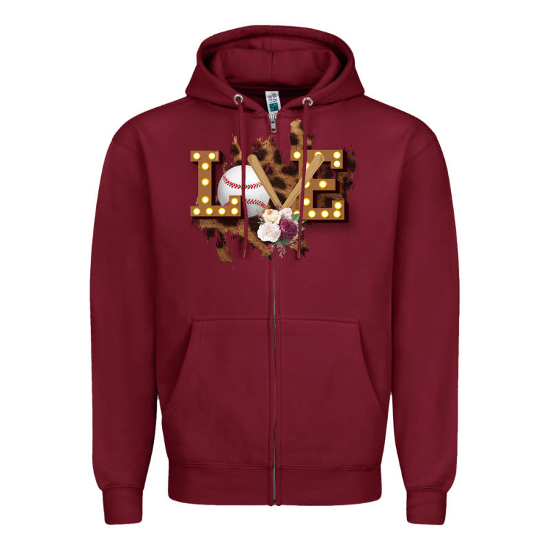 Love Softball Zipper Hoodie by Bettercallsaul | Teevron
