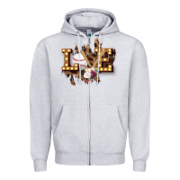 Heather Grey Love Softball Zipper Hoodie - Bettercallsaul