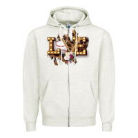 Oatmeal Heather Love Softball Zipper Hoodie - Bettercallsaul