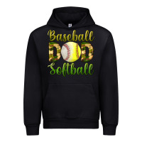 Black Baseball Dad Softball Urban Hoodie - BundleAndBundleShop