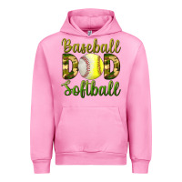 Fuchsia Pink Baseball Dad Softball Urban Hoodie - BundleAndBundleShop