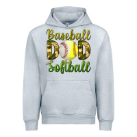 Heather Grey Baseball Dad Softball Urban Hoodie - BundleAndBundleShop