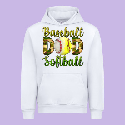 Baseball Dad Softball Urban Hoodie Designed By Bundleandbundleshop