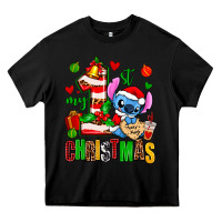 Black my first christmas stitch Heavy Core Tee - AdoDesignShop