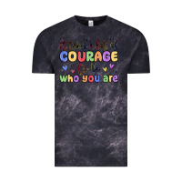 Cloud Black it takes a lot of courage to be who you are Vintage Tee - MaliasSmallBusiness
