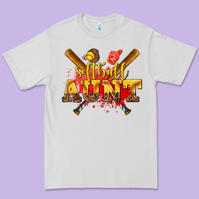 Softball Aunt Premium Tee Designed By Adodesignshop