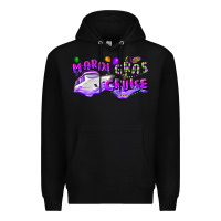 Black mardi gras cruise Premium Hoodie - CowGirlArtShop