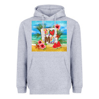Heather Grey summer mama Heavyweight Hoodie - TumblerDesignByShophia