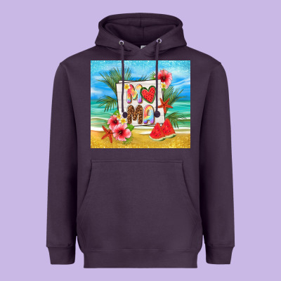 Summer Mama Heavyweight Hoodie Designed By Tumblerdesignbyshophia