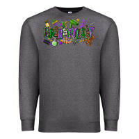 Charcoal Heather hairstylist mardi gras Premium Sweatshirt - CowGirlArtShop