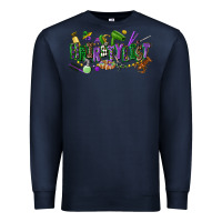 Navy hairstylist mardi gras Premium Sweatshirt - CowGirlArtShop