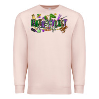 Pale Pink hairstylist mardi gras Premium Sweatshirt - CowGirlArtShop
