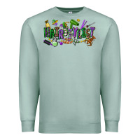 Seafoam hairstylist mardi gras Premium Sweatshirt - CowGirlArtShop
