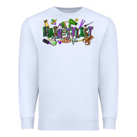 White hairstylist mardi gras Premium Sweatshirt - CowGirlArtShop