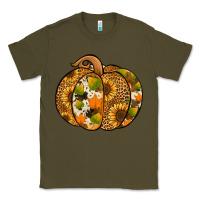 Army Green Leopard cowhide sunflower pumpkin Classic Tee - NancyCooperArtShop