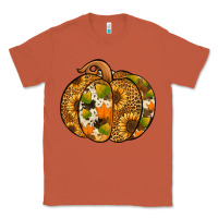 Copper Leopard cowhide sunflower pumpkin Classic Tee - NancyCooperArtShop