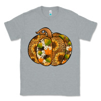 Heather Grey Leopard cowhide sunflower pumpkin Classic Tee - NancyCooperArtShop