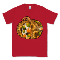 Red Leopard cowhide sunflower pumpkin Classic Tee - NancyCooperArtShop