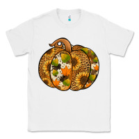 White Leopard cowhide sunflower pumpkin Classic Tee - NancyCooperArtShop