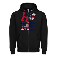 Black American Flag Home Zipper Hoodie - Bettercallsaul