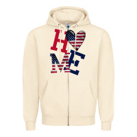 Sandshell American Flag Home Zipper Hoodie - Bettercallsaul