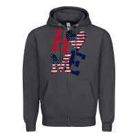 Smoke American Flag Home Zipper Hoodie - Bettercallsaul