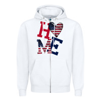 White American Flag Home Zipper Hoodie - Bettercallsaul