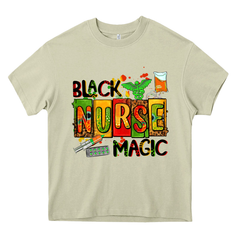 Black Nurse Magic Heavy Core Tee by AdoDesignShop | Teevron