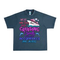 Midnight Navy we're more than just cruising friends Urban Heavy Tee - MaliasSmallBusiness