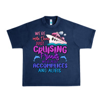 Navy we're more than just cruising friends Urban Heavy Tee - MaliasSmallBusiness