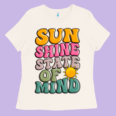 Sun Shine State Of Mind Ladies Tee Designed By Jahusdesignshop