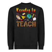Black ready to teach Heavyweight Sweatshirt - NancyCooperArtShop