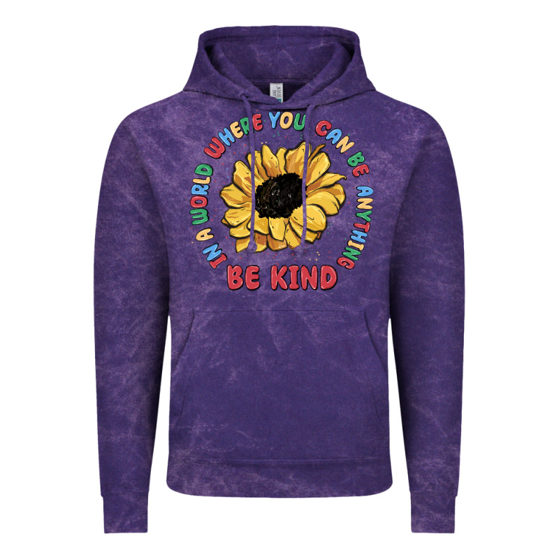In A World Where You Can Be Anything Be Kind Vintage Hoodie by MaliasSmallBusiness | Teevron