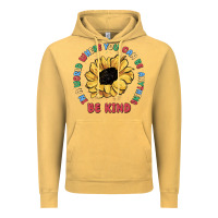 Vintage Mustard in a world where you can be anything be kind Vintage Hoodie - MaliasSmallBusiness