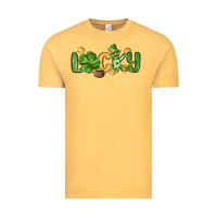Vintage Mustard lucky st patrick s day Vintage Tee - MaliasSmallBusiness