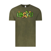 Vintage Olive lucky st patrick s day Vintage Tee - MaliasSmallBusiness