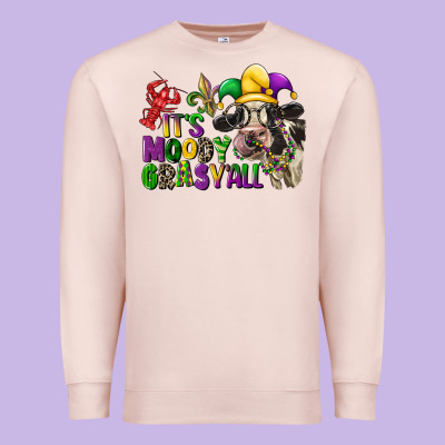 Its Moody Gras Yall Premium Sweatshirt Designed By Cowgirlartshop