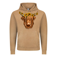 Vintage Camel sunflower headband highland cow Vintage Hoodie - Jasminsmagicworld