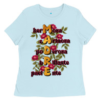 Baby Blue ella es mamá Ladies Tee - JahusDesignShop