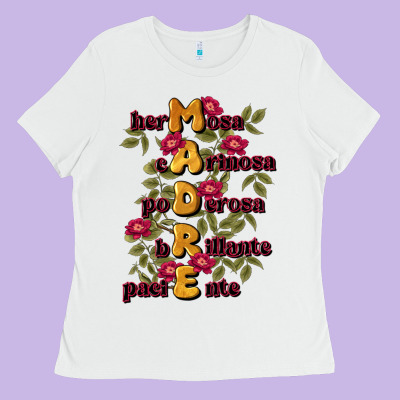 Ella Es Mamá Ladies Tee Designed By Jahusdesignshop