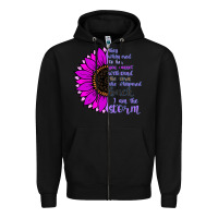 Black I Am The Storm sunflower Zipper Hoodie - Bettercallsaul