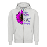 Dove Grey I Am The Storm sunflower Zipper Hoodie - Bettercallsaul