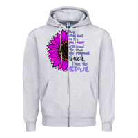Heather Grey I Am The Storm sunflower Zipper Hoodie - Bettercallsaul