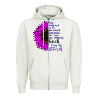 Oatmeal Heather I Am The Storm sunflower Zipper Hoodie - Bettercallsaul