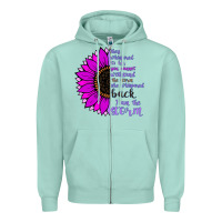 Seafoam I Am The Storm sunflower Zipper Hoodie - Bettercallsaul