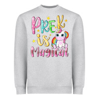 Heather Grey pre k is magical Heavyweight Sweatshirt - NancyCooperArtShop