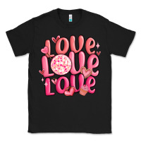 Black love love love valentines day Classic Tee - MaliasSmallBusiness