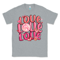 Heather Grey love love love valentines day Classic Tee - MaliasSmallBusiness