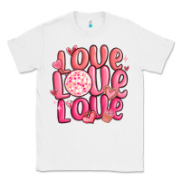 White love love love valentines day Classic Tee - MaliasSmallBusiness