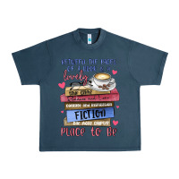 Midnight Navy between the pages of a book is lovely place to be Urban Heavy Tee - MaliasSmallBusiness